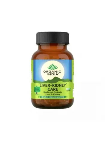 Ливер-Кидни Кеар: Здоровая печень и почки с Organic India (60 капсул)